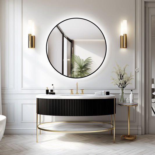 LED zrkadlo Ares Black
