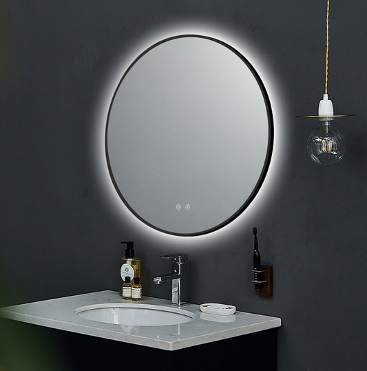 LED zrkadlo Ares Black