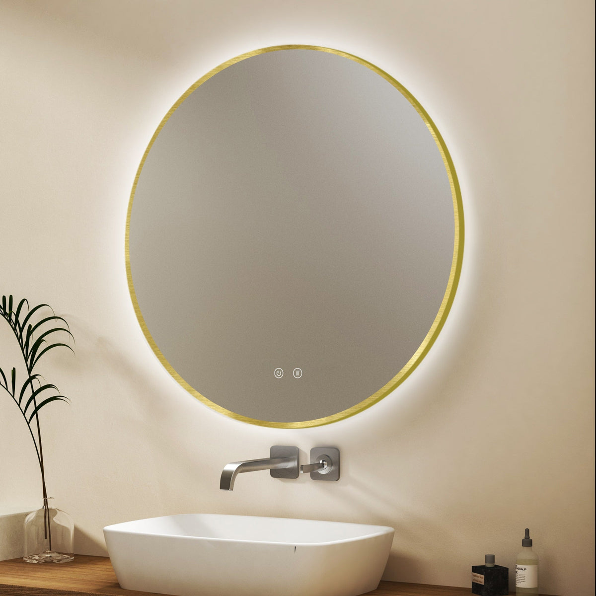 LED zrkadlo Ares Gold