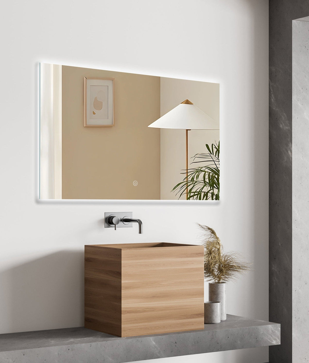 LED zrkadlo Delta