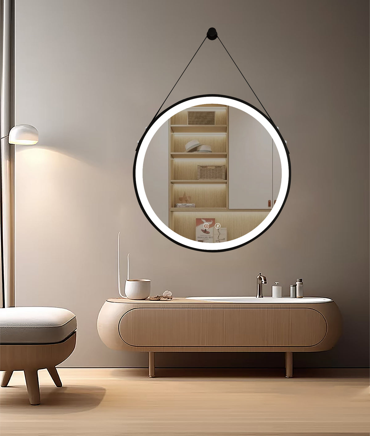 LED zrkadlo Olympus Gold