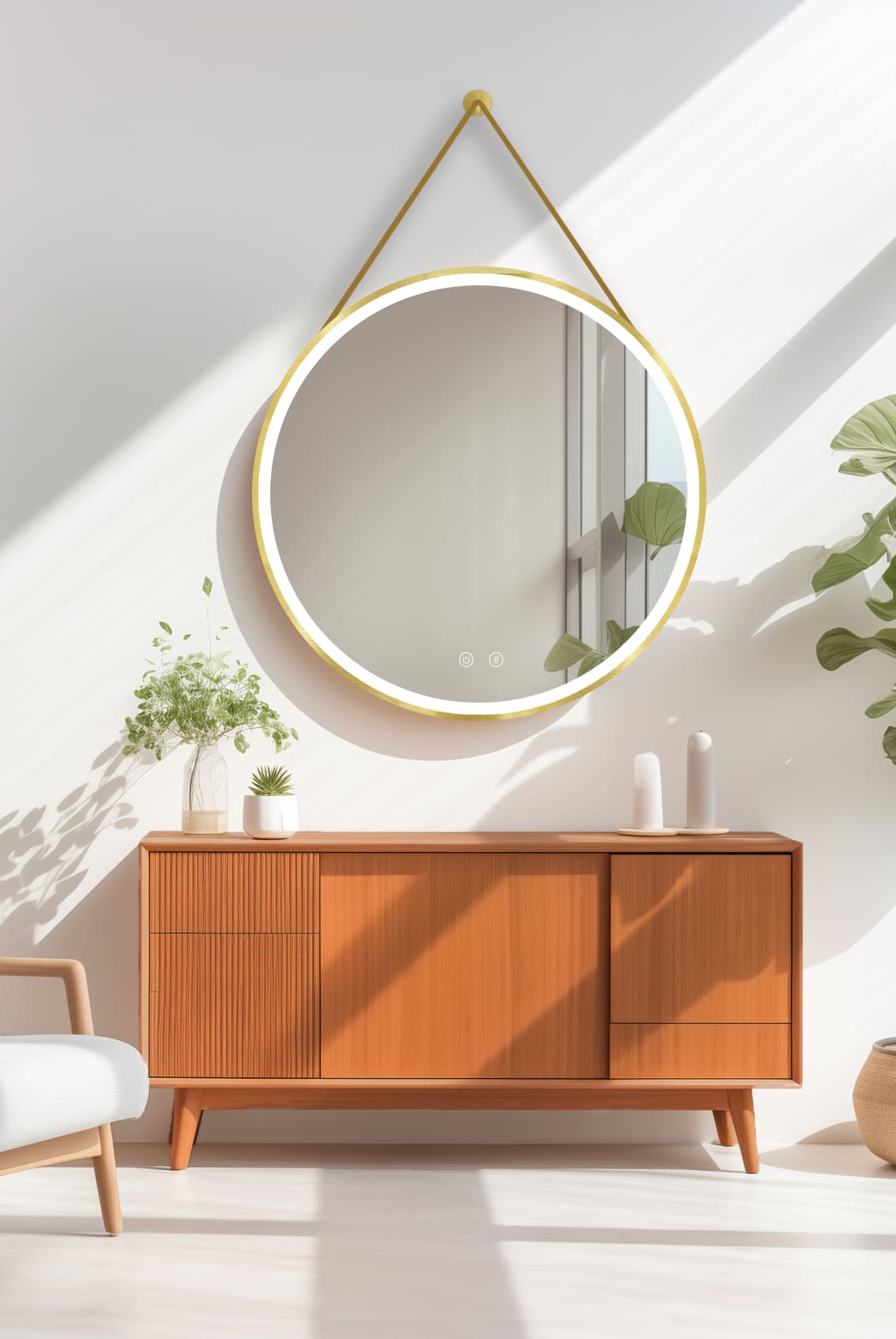 LED zrkadlo Olympus Gold