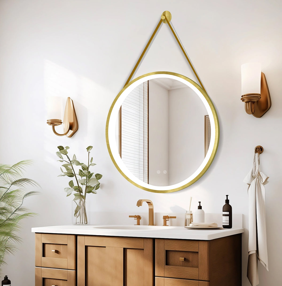 LED zrkadlo Olympus Gold